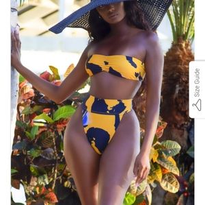 Matte Collection Alex yellow sexy bikini